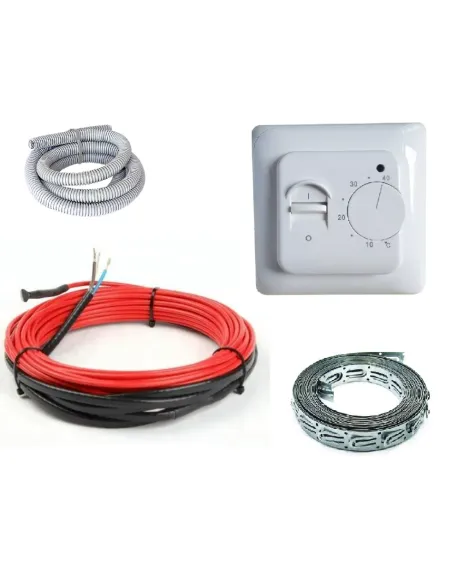 Комплект 4Heat CableKit Standart-1200 нагрівальний кабель з механічним терморегулятором, 6.7-8.4 м2 - 1 Комплект 4Heat CableKit Standart-1200 нагрівальний кабель з механічним терморегулятором, 6.7-8.4 м2 - 1