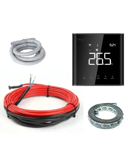 Комплект 4Heat CableKit Sensor-225 нагревательный кабель с сенсорным терморегулятором, 1.3-1.6 м2 - 1