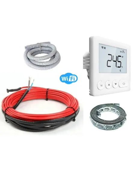Комплект 4Heat CableKit WiFI-675 нагрівальний кабель з WiFi терморегулятором, 3.8-4.7 м2 - 1 Комплект 4Heat CableKit WiFI-675 нагрівальний кабель з WiFi терморегулятором, 3.8-4.7 м2 - 1