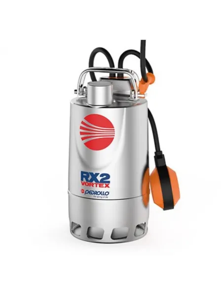 Дренажний насос для забрудненої води Pedrollo RXm 2/20 VORTEX, 0.37 кВт, з вимикачем поплавця - 1