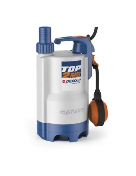 Дренажний насос Pedrollo TOP 2 - VORTEX, 5 метрів, 0.37 кВт, з вимикачем поплавця - 1