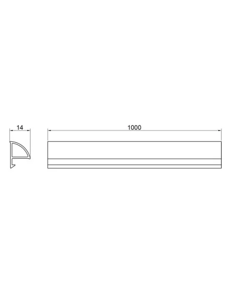 Декоративная планка для поддона и ванны Q-Tap WCS011 с накладкой - 2