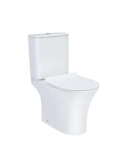 Унитаз компакт безободковый Q-Tap Presto Rimless QT24221217AW, сиденье Soft-close - 1