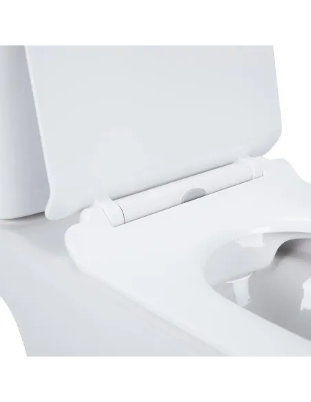 Унитаз компакт безободковый Q-Tap Presto Rimless QT24221217AW, сиденье Soft-close - 3