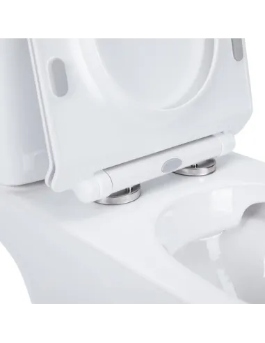 Унитаз компакт безободковый Q-Tap Presto Rimless QT24221217AW, сиденье Soft-close - 4