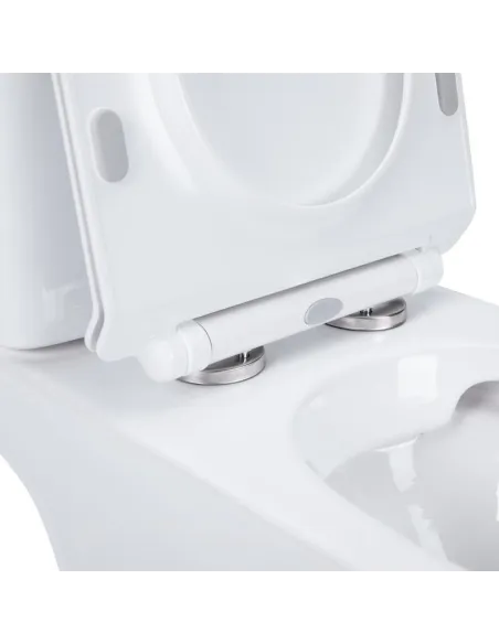 Унитаз компакт безободковый Q-Tap Presto Rimless QT24221217AW, сиденье Soft-close - 4