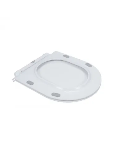 Унитаз компакт безободковый Q-Tap Presto Rimless QT24221217AW, сиденье Soft-close - 8
