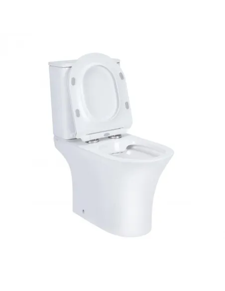 Унитаз компакт безободковый Q-Tap Presto Rimless QT24221217AW, сиденье Soft-close - 13