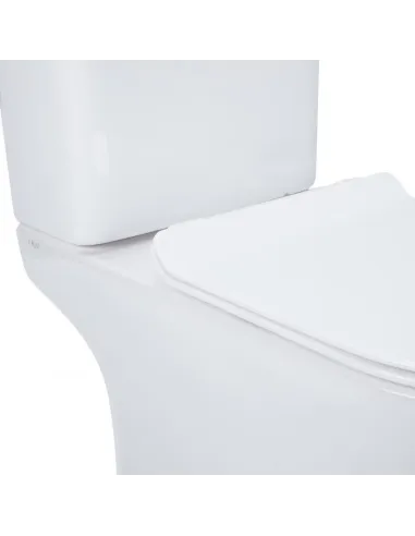 Унитаз компакт безободковый Q-Tap Presto Rimless QT24221217AW, сиденье Soft-close - 15