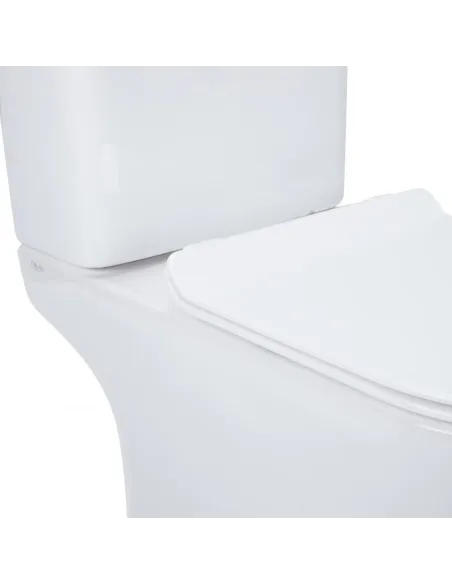 Унитаз компакт безободковый Q-Tap Presto Rimless QT24221217AW, сиденье Soft-close - 15