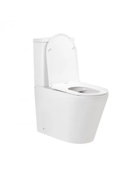 Унитаз компакт безободковый Q-Tap Scorpio Ultra Quiet QT14222125AUQW, сиденье Soft-close - 3