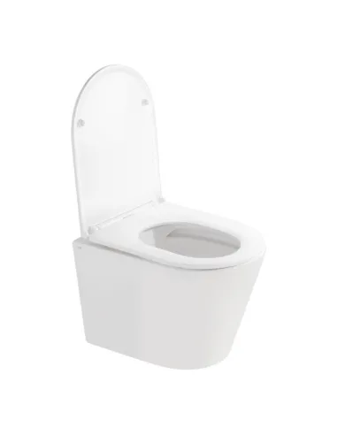 Унитаз подвесной безободковый Q-Tap Scorpio Ultra Quiet QT1433053EUQW, сиденье Soft-close - 3