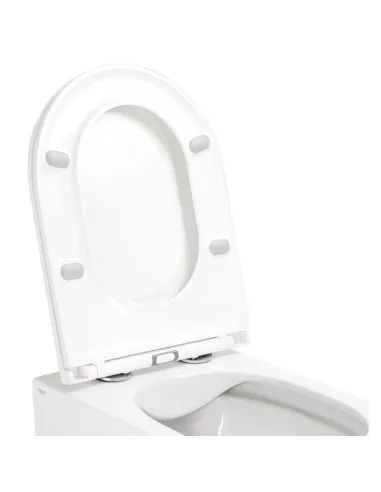 Унитаз подвесной безободковый Q-Tap Scorpio Ultra Quiet QT1433053EUQW, сиденье Soft-close - 8