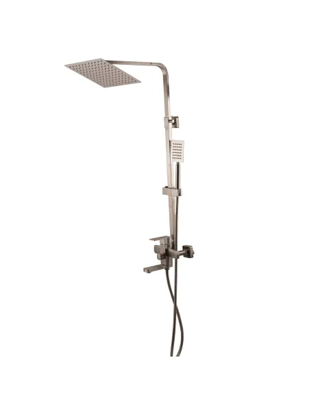 Душевая система из нержавеющей стали с изливом Globus Lux Kubus SKU-SH-200 - 1