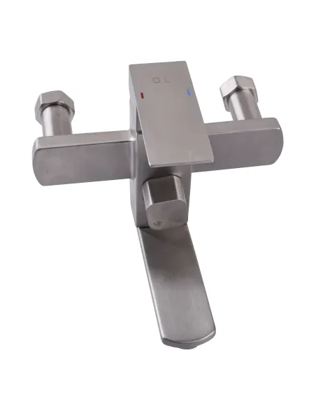 Душевая система из нержавеющей стали с изливом Globus Lux Kubus SKU-SH-200 - 2