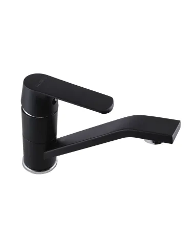 Смеситель для раковины в ванной Globus Lux Laguna GLA-0203MQ-10-BB, черный - 4