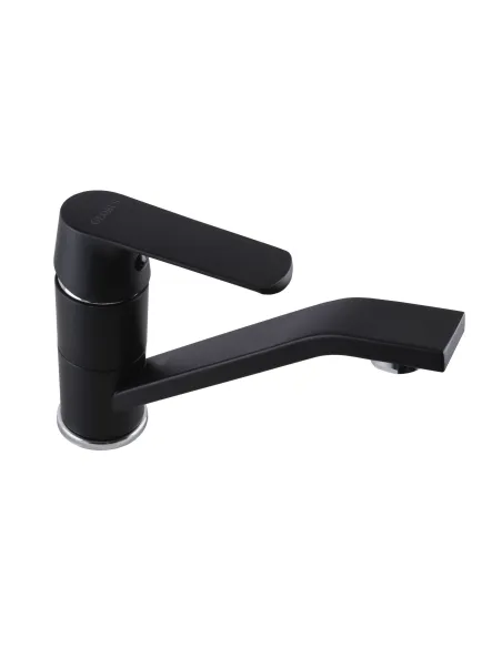 Смеситель для раковины в ванной Globus Lux Laguna GLA-0203MQ-10-BB, черный - 4