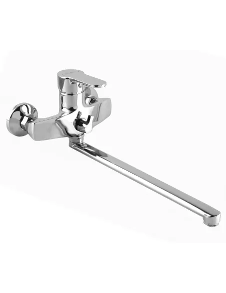 Смеситель для ванны с длинным изливом Domino Ellipse DCC-208, душевой набор - 1