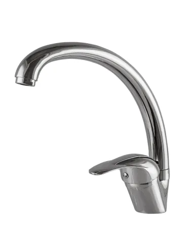 Смеситель для кухни однорычажный Ecomix Energo E-GEZ-103S-WH, хром - 3