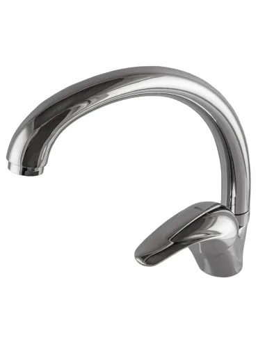 Смеситель для кухни однорычажный Ecomix Energo E-GEZ-103S-WH, хром - 4