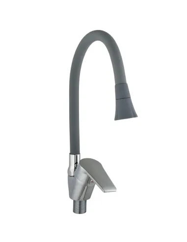 Смеситель для кухни с гибким изливом Domino Blitz DBC-203SA-G03 с насадкой - 2