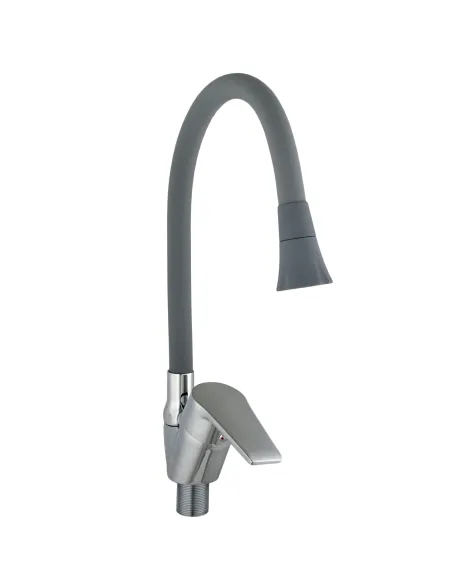 Смеситель для кухни с гибким изливом Domino Blitz DBC-203SA-G03 с насадкой - 2