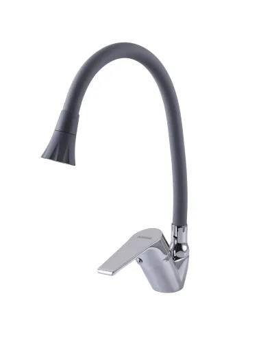 Смеситель для кухни с гибким изливом Domino Blitz DBC-203SA-G03 с насадкой - 3
