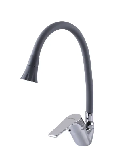 Смеситель для кухни с гибким изливом Domino Blitz DBC-203SA-G03 с насадкой - 3