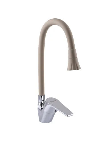 Смеситель для кухни с гибким изливом Domino Blitz DBC-203SA-K15 с насадкой - 3