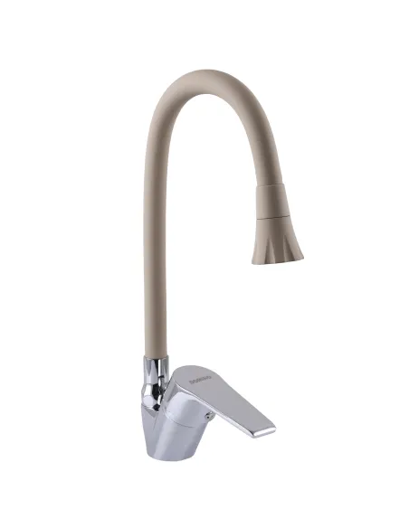 Смеситель для кухни с гибким изливом Domino Blitz DBC-203SA-K15 с насадкой - 3