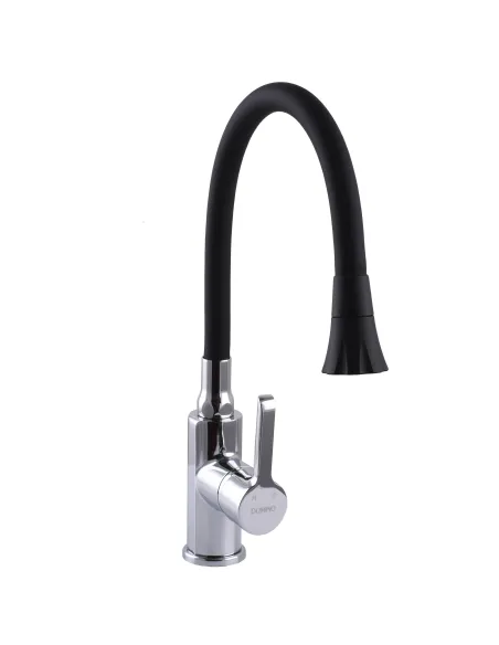 Смеситель для кухни с гибким изливом Domino Prestige DPS-203SA-B01 с насадкой - 4