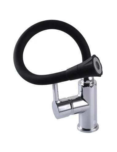 Смеситель для кухни с гибким изливом Domino Prestige DPS-203SA-B01 с насадкой - 7