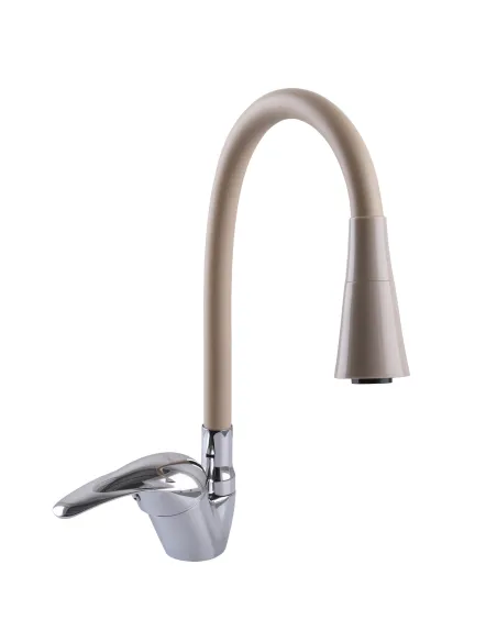 Смеситель для кухни с гибким изливом Ecomix E-GEZ-203SK-K15 с насадкой - 1