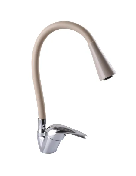 Смеситель для кухни с гибким изливом Ecomix E-GEZ-203SK-K15 с насадкой - 5