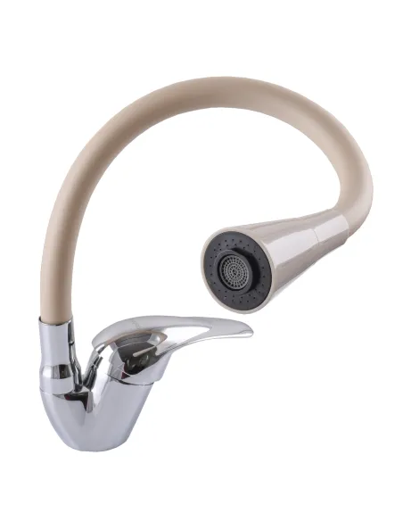 Смеситель для кухни с гибким изливом Ecomix E-GEZ-203SK-K15 с насадкой - 7