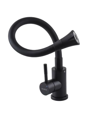 Смеситель для кухни с гибким изливом Globus Lux Alpen SBT1-203SA-BB-B01 с насадкой - 2