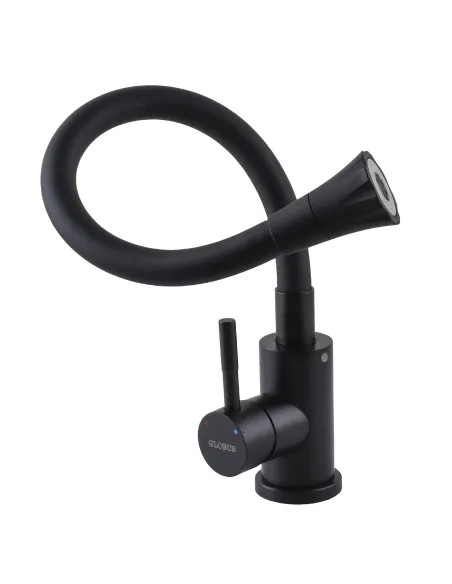 Смеситель для кухни с гибким изливом Globus Lux Alpen SBT1-203SA-BB-B01 с насадкой - 2