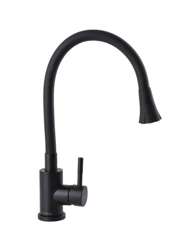 Смеситель для кухни с гибким изливом Globus Lux Alpen SBT1-203SA-BB-B01 с насадкой - 3