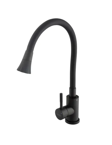 Смеситель для кухни с гибким изливом Globus Lux Alpen SBT1-203SA-BB-B01 с насадкой - 4