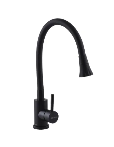 Смеситель для кухни с гибким изливом Globus Lux Alpen SBT1-203SA-BB-B01 с насадкой - 5