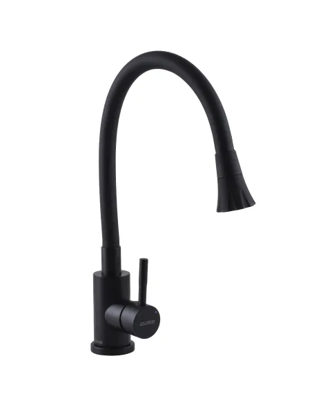 Смеситель для кухни с гибким изливом Globus Lux Alpen SBT1-203SA-BB-B01 с насадкой - 5