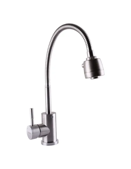 Смеситель для кухни с гибким изливом Globus Lux Alpen SBT1-G203S, латунь - 1