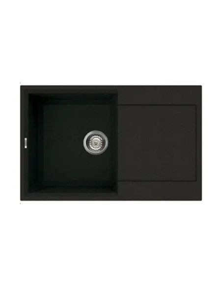 Мойка кухонная каменная Adamant Horizon 500х790 мм, прямоугольная, графит - 1