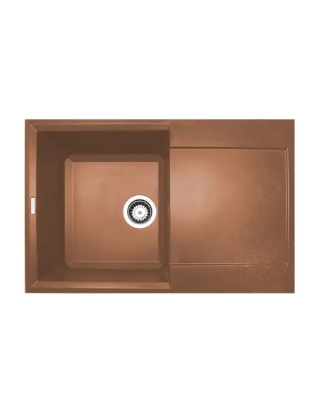 Мойка кухонная каменная Adamant Horizon 500х790 мм, прямоугольная, терракотовая - 1
