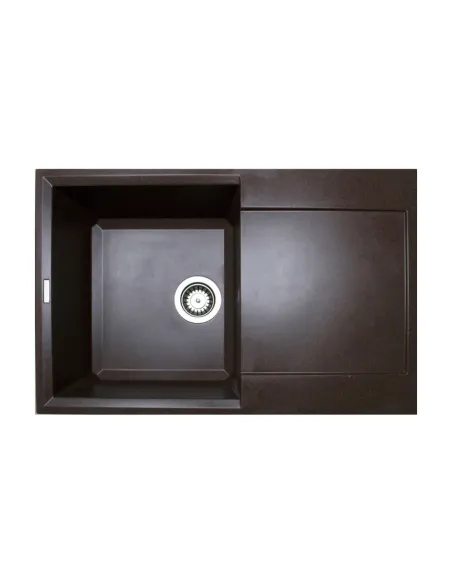 Мойка кухонная каменная Adamant Horizon 500х790 мм, прямоугольная, коричневая - 1