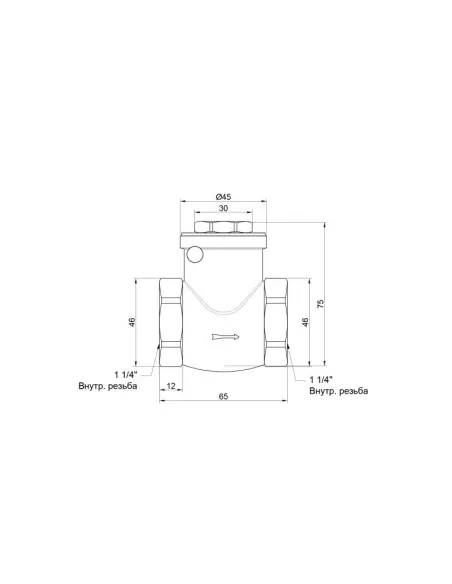 Клапан обратного хода SD Plus SD242W32 1 1/4 дюйма, лепестковый, низкого давления - 2 Клапан обратного хода SD Plus SD242W32 1 1/4 дюйма, лепестковый, низкого давления - 2