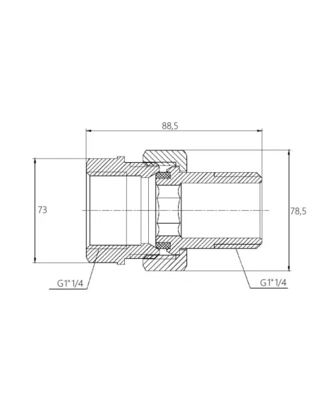 Зганяння-американка прямий SD Forte SF190W32 1 1/4 дюйма - 2