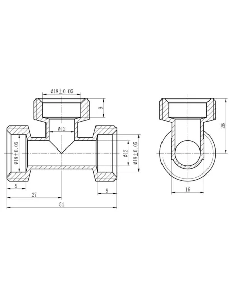 Тройник обжимной SD Forte SF176W202020 20 мм, для ПП труб - 2