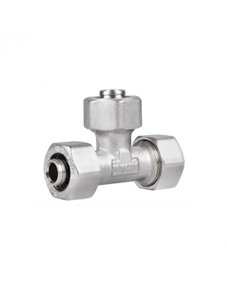 Тройник обжимной SD Plus SD158W161616 16 мм, для МП труб - 1 Тройник обжимной SD Plus SD158W161616 16 мм, для МП труб - 1