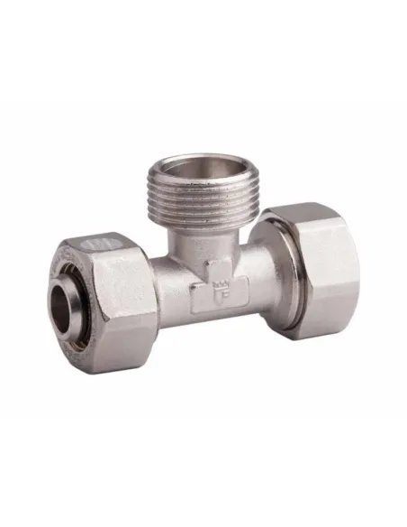 Тройник обжимной SD Plus НР SD159W201520 20 х 1/2 х 20 мм, для МП труб - 1